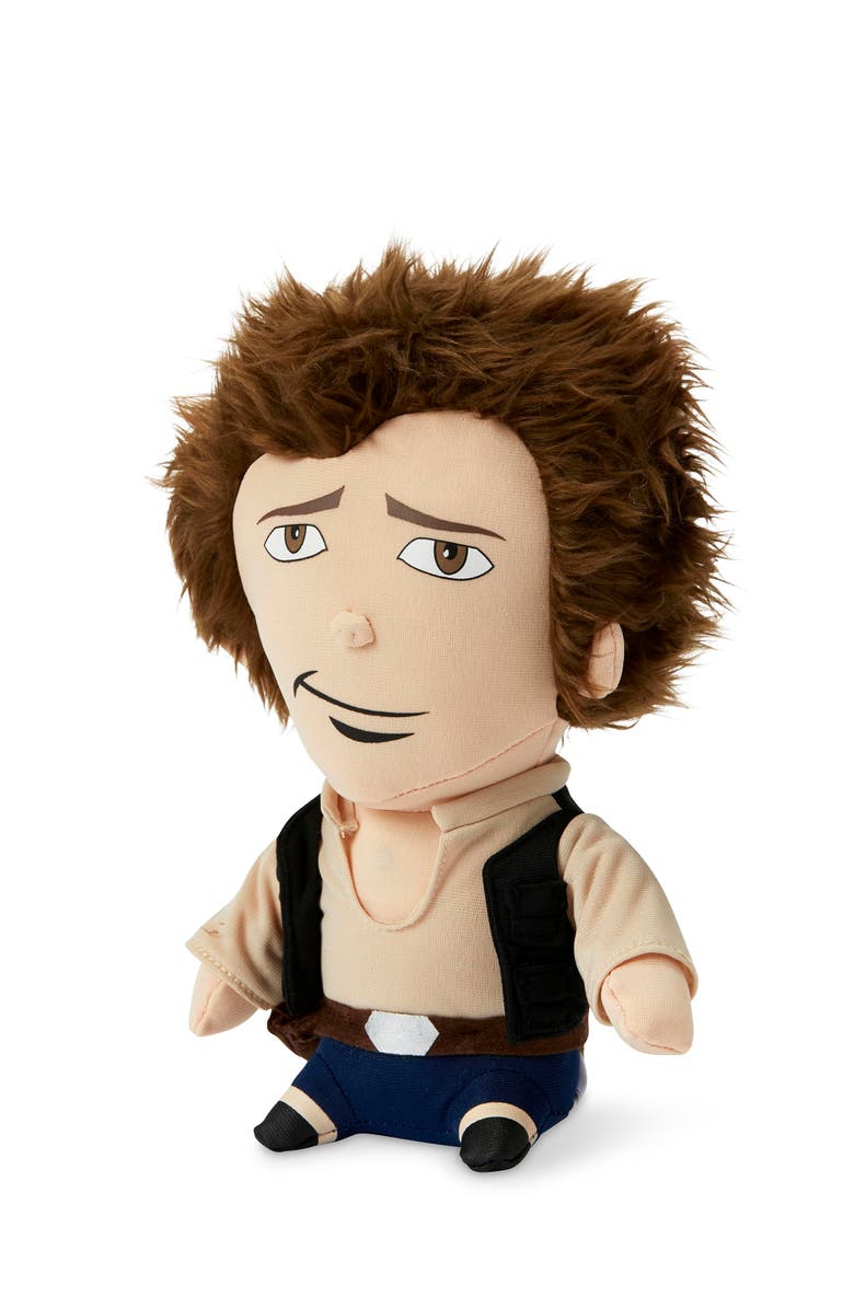 Toynk Stuffed Star Wars Plush Toy - 9" Talking Han Solo Doll, Alternate, color, Brown