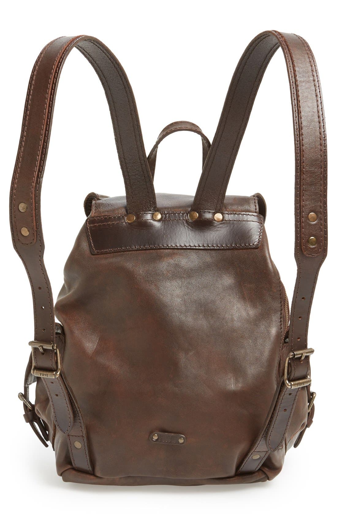 'Veronica' Leather Backpack, Alternate, color, MAPLE
