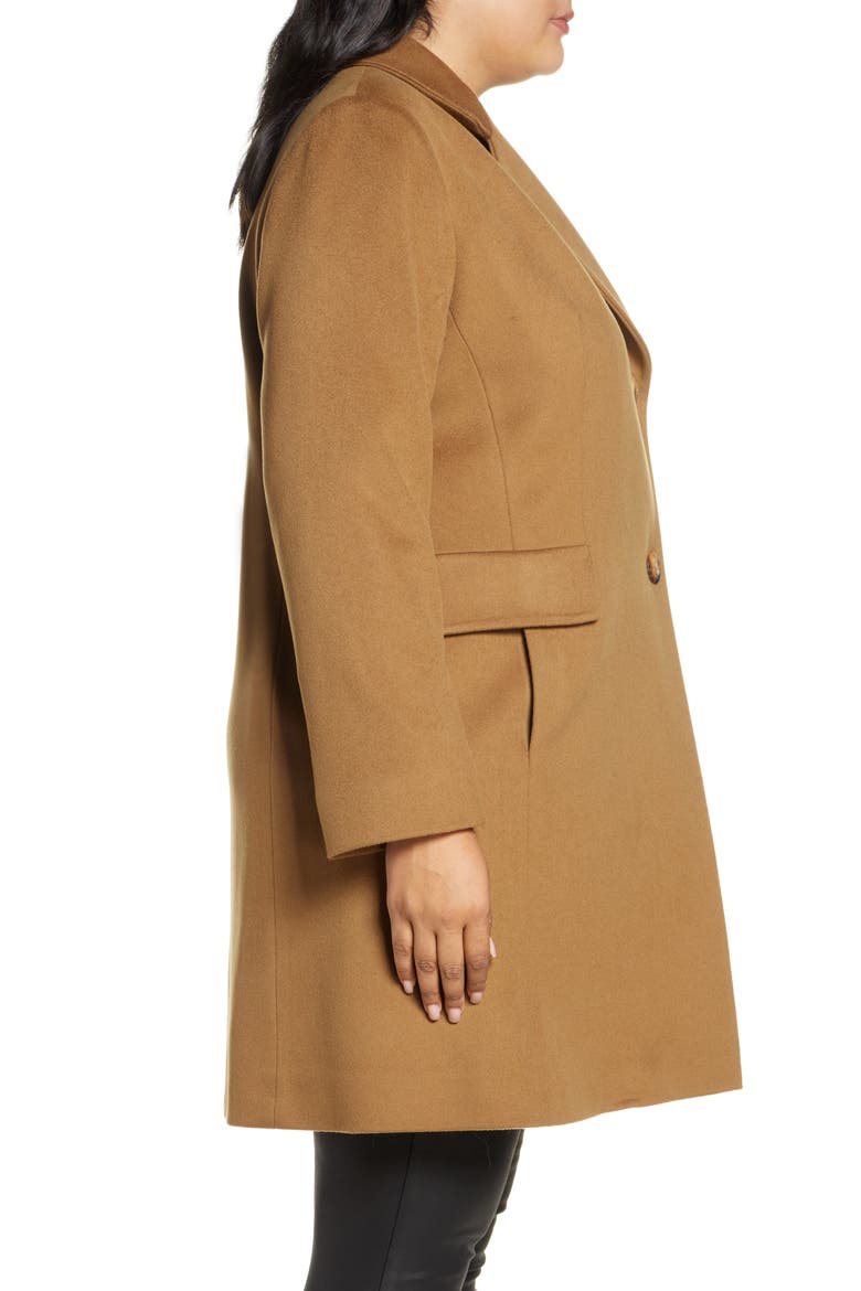 Notch Collar Coat (Nordstrom Exclusive), Alternate, color, VICUNA