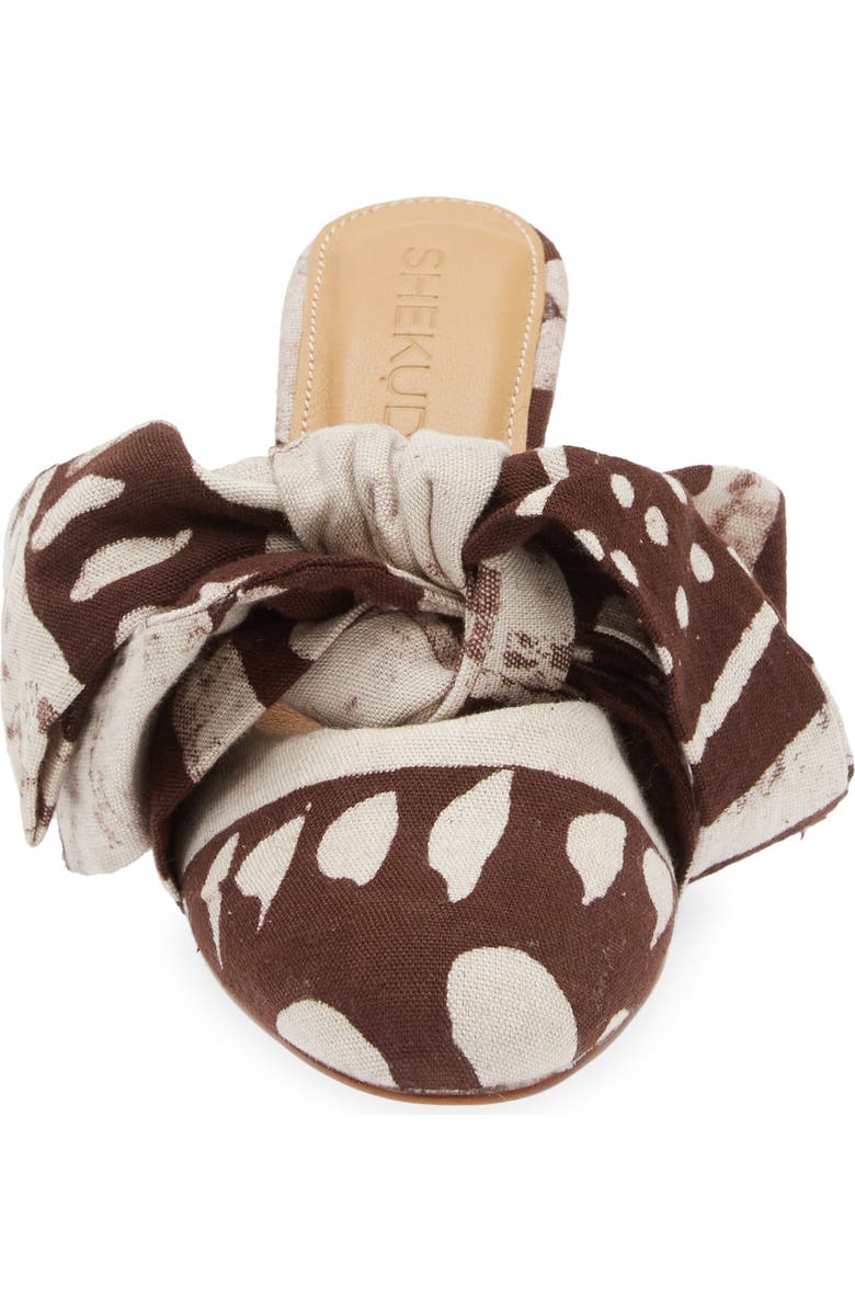 SHEKUDO Print Bow Mule, Alternate, color,