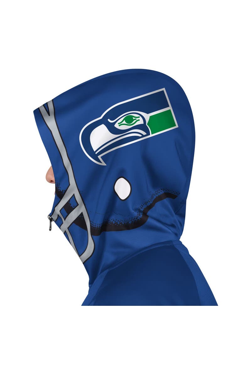 Men's Pro Player Royal/Green Seattle Seahawks Retro Helmet Full-Zip Hooded Track Jacket, Alternate, color, Royal