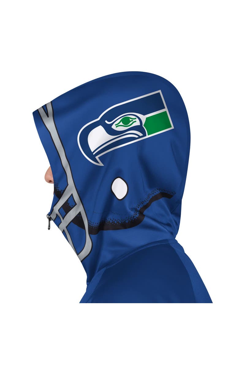 Pro Player Men's Pro Player Royal/Green Seattle Seahawks Retro Helmet Full-Zip Hooded Track Jacket, Alternate, color, Royal