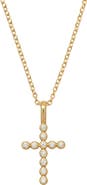 MADE BY MARY CZ Poppy Cross Charm Necklace