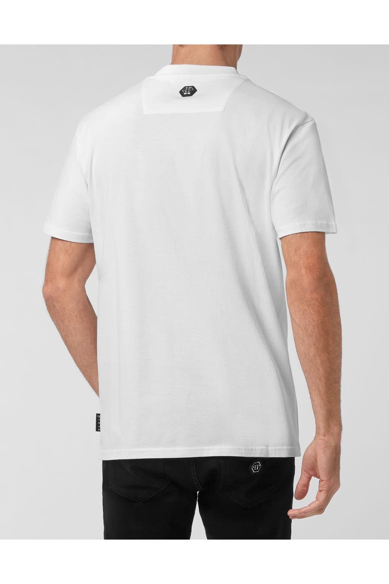 T-Shirt Round Neck Redefined Men, Alternate, color, white/black