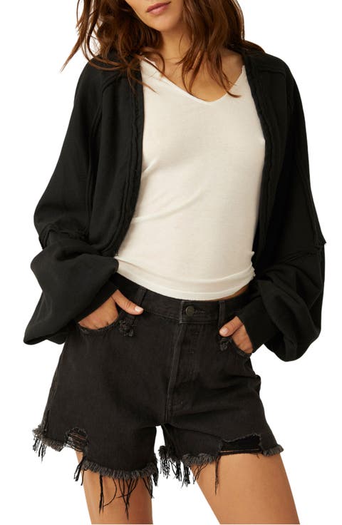 Shrug It Off Cotton Fleece Jacket
