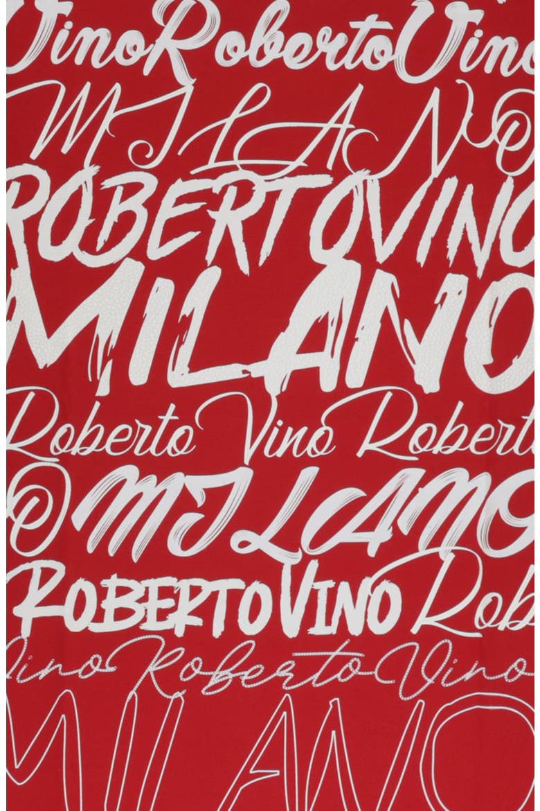 Big Writing Milano Slim Fit Stretch Cotton T-Shirt, Alternate, color, Red