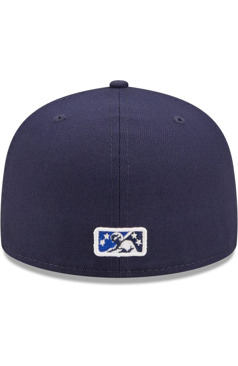 New Era Men's New Era Navy Pensacola Blue Wahoos Authentic Collection Team Game 59FIFTY Fitted Hat, Alternate, color, Navy