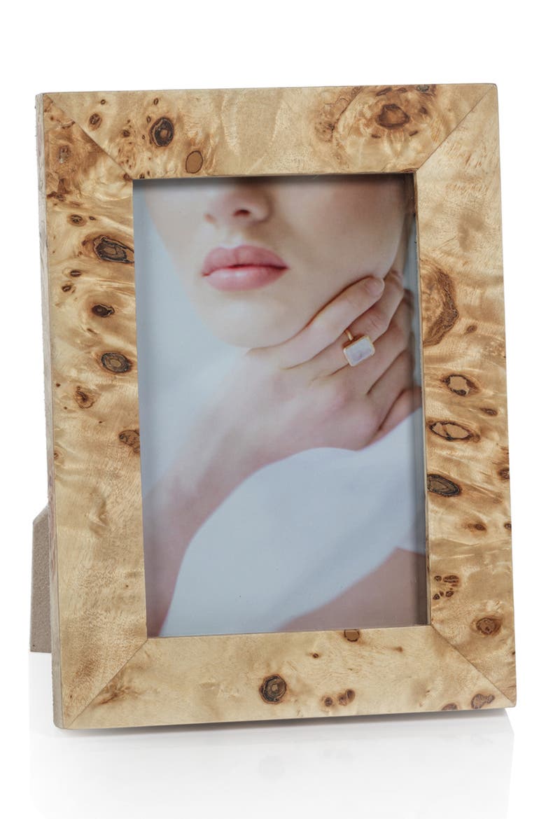 Burl Wood Photo Frame, Main, color, TAN