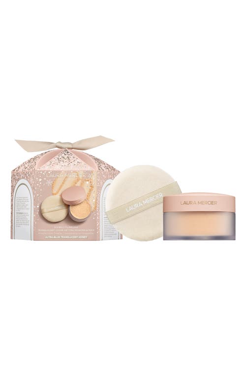 Laura Mercier Divinely Flawless Translucent Loose Setting Powder Ultra-Blur & Puff Set in Honey 