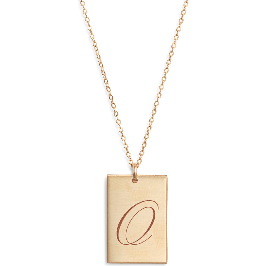 Set & Stones Stella Initial Pendant Necklace In Gold/o