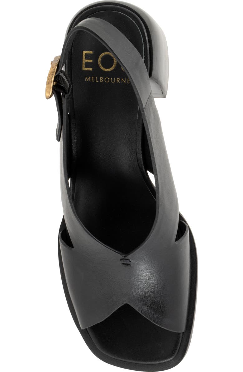 EOS FOOTWEAR Isadora Slingback Sandal, Alternate, color, Onyx