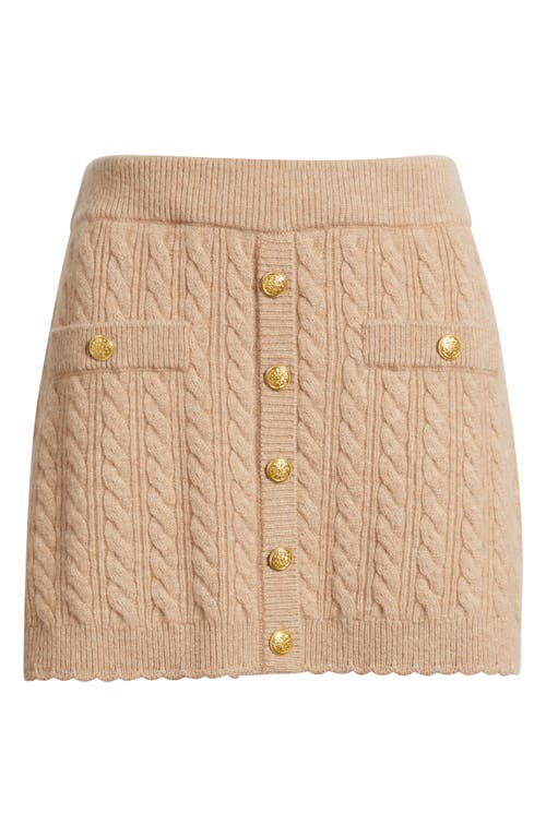 Loveshackfancy Berritt Cashmere & Wool Miniskirt In Multi