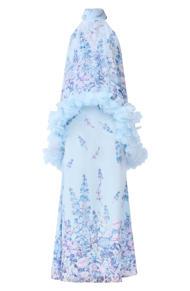 Elliatt Tulsia Floral Georgette Gown, Alternate, color, Light Blue