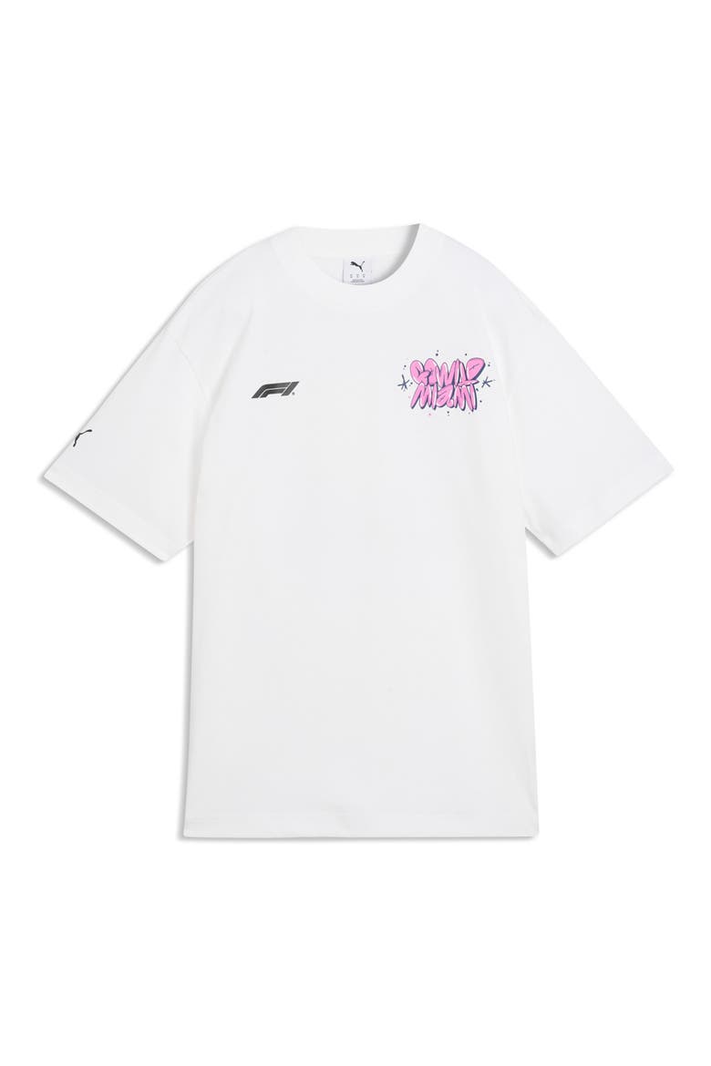 F1 Miami Go Wild Cotton Graphic T-Shirt, Alternate, color, PUMA WHITE