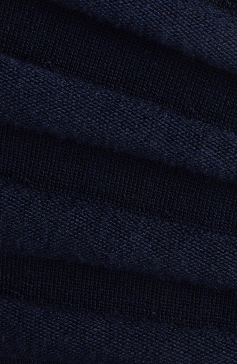 Alaïa Sculpting Wool Sweater Dress, Alternate, color, Minuit