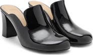 MANGO Patent Heeled Mule