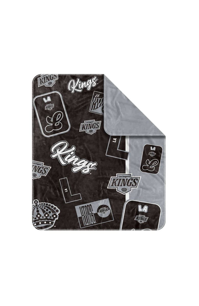 LOGO BRANDS Los Angeles Kings 50" x 60" Dream Weave Throw Blanket, Alternate, color, Black