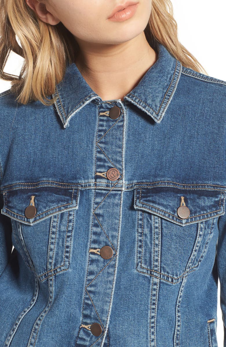 Treasure & Bond Relaxed Denim Jacket, Alternate, color, 