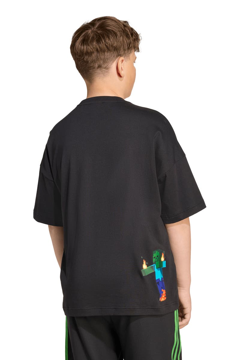 adidas Originals x Minecraft Trefoil Logo Graphic T-Shirt, Alternate, color,