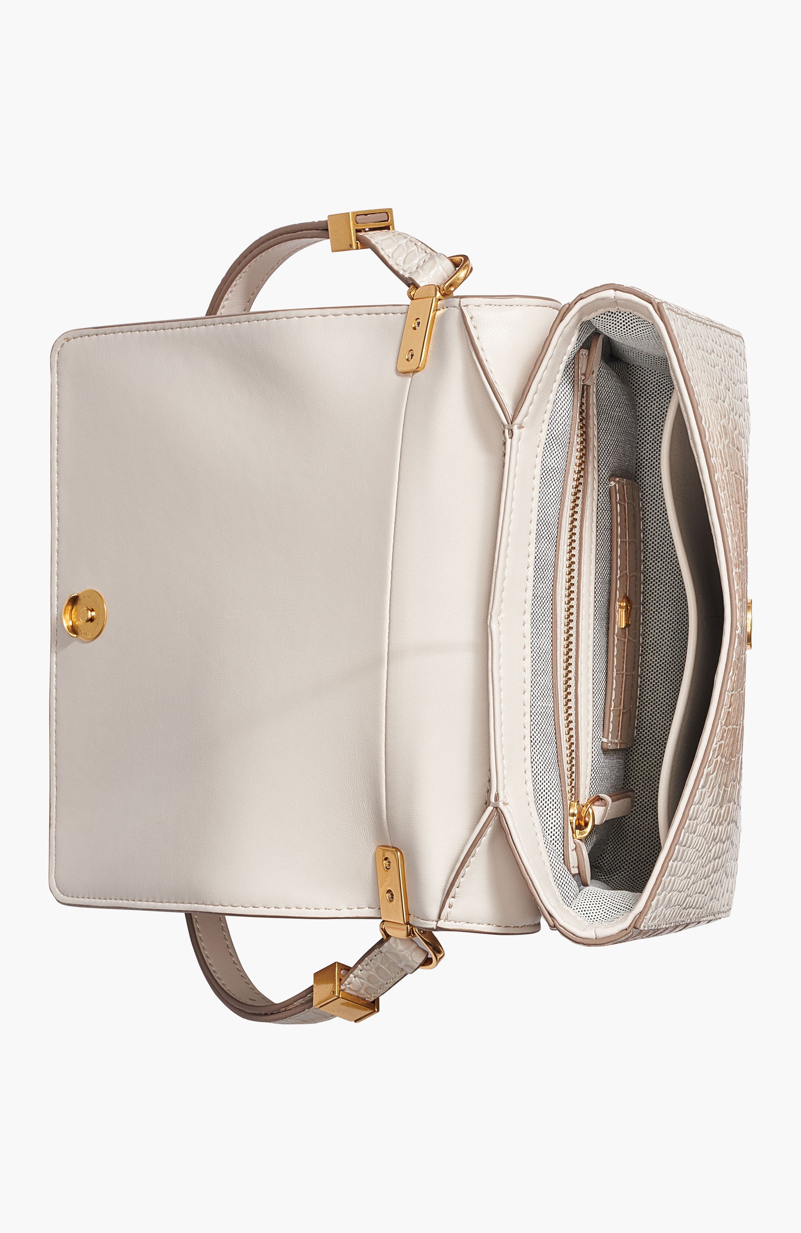 Jericho Shoulder Bag, Alternate, color, Sand Gold Crocodile