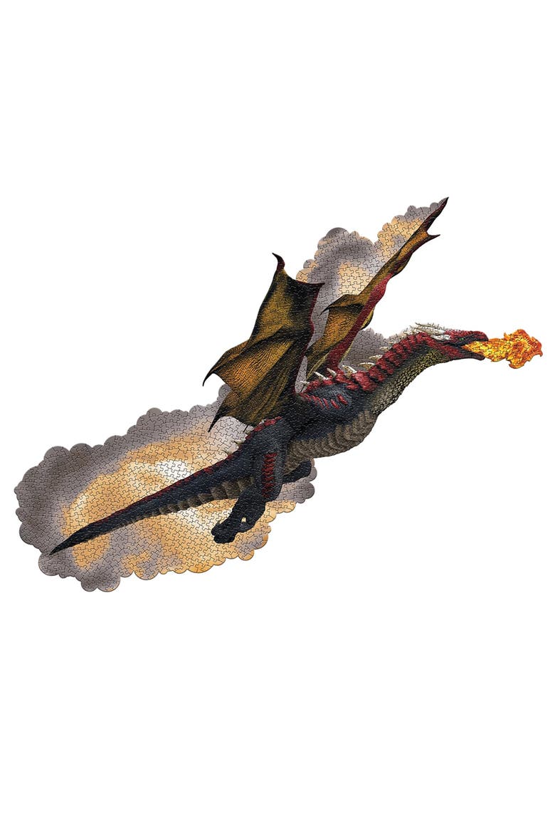 I Am Dragon 1000 Piece Dragon Shaped Jigsaw Puzzle, Alternate, color, Multicolored