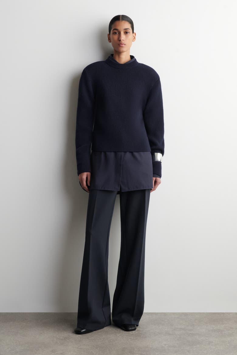 Milano Straight-Leg Pants, Main, color, NAVY