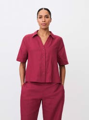 Masai Copenhagen Mairyssa Smock Back Linen Shirt