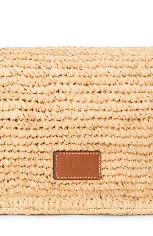 STAUD STAUD HARLOW RAFFIA SHOULDER BAG 