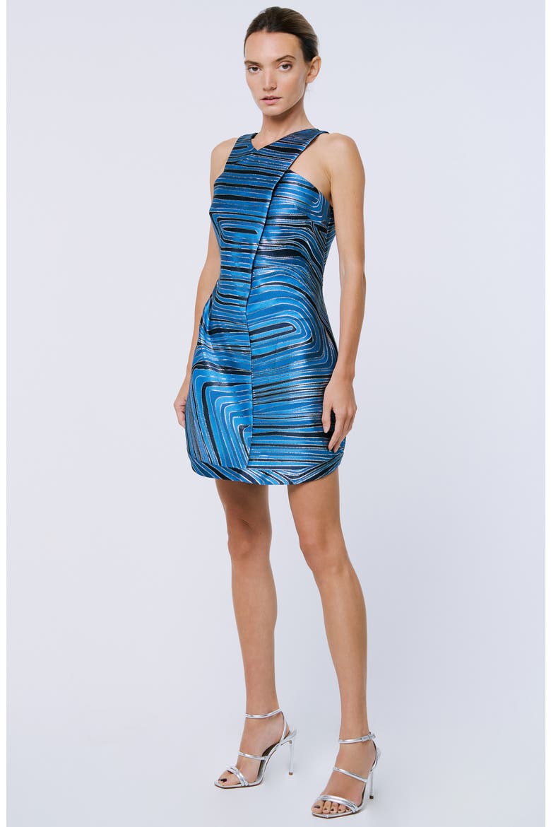 Erika Halter Dress, Alternate, color, BLUE
