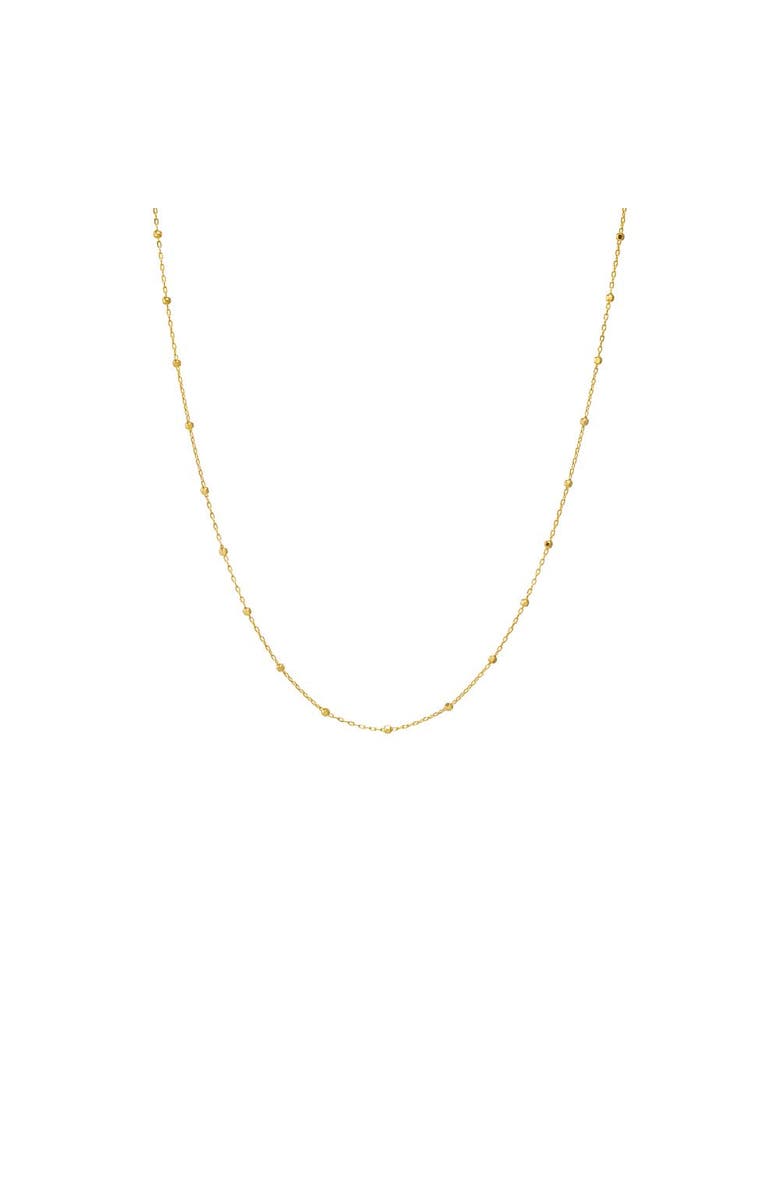 BY ADINA EDEN Dainty Ball Chain Necklace 14K, Main, color,