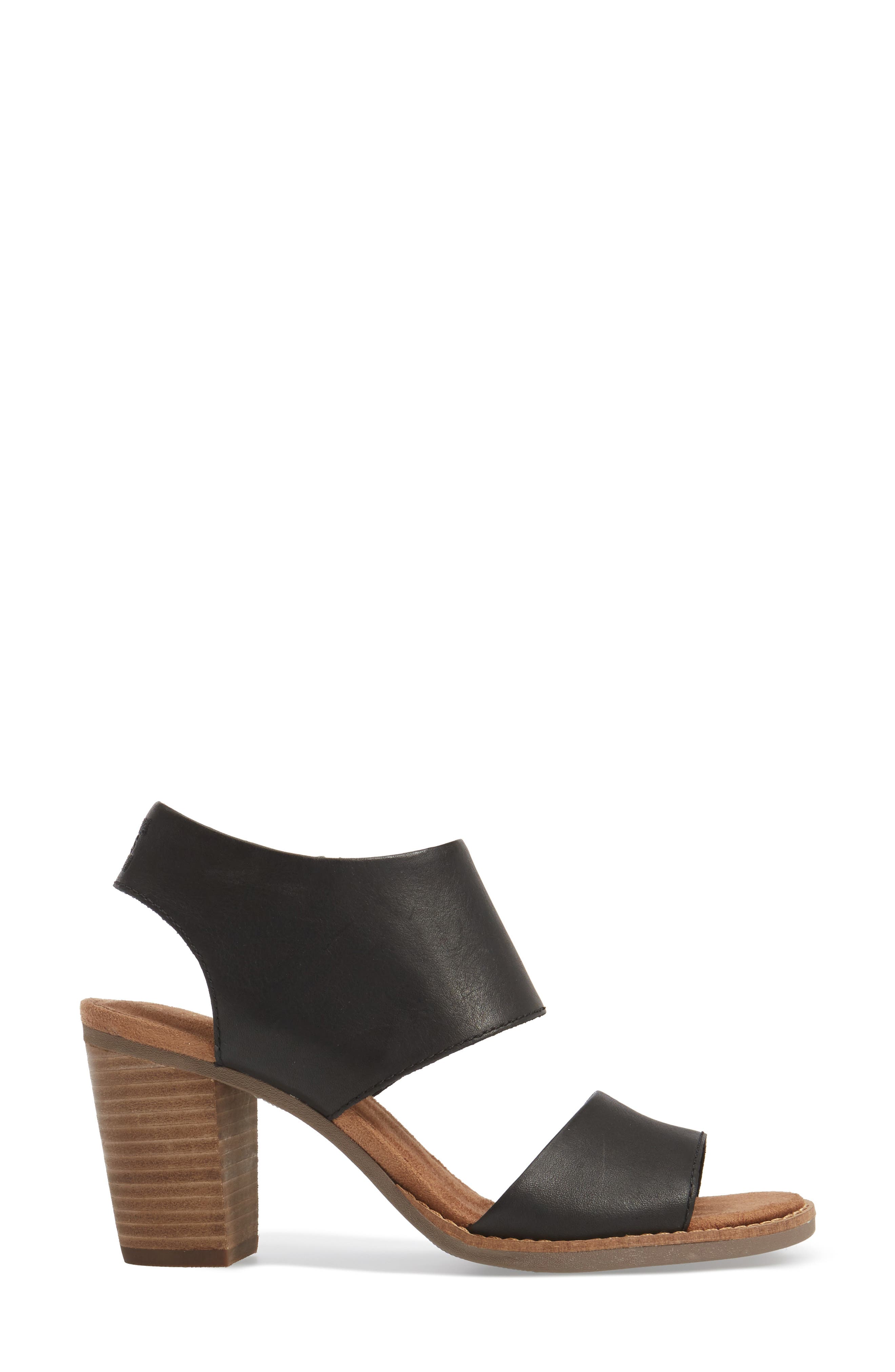 Majorca Block Heel Sandal, Alternate, color, BLACK/ BLACK