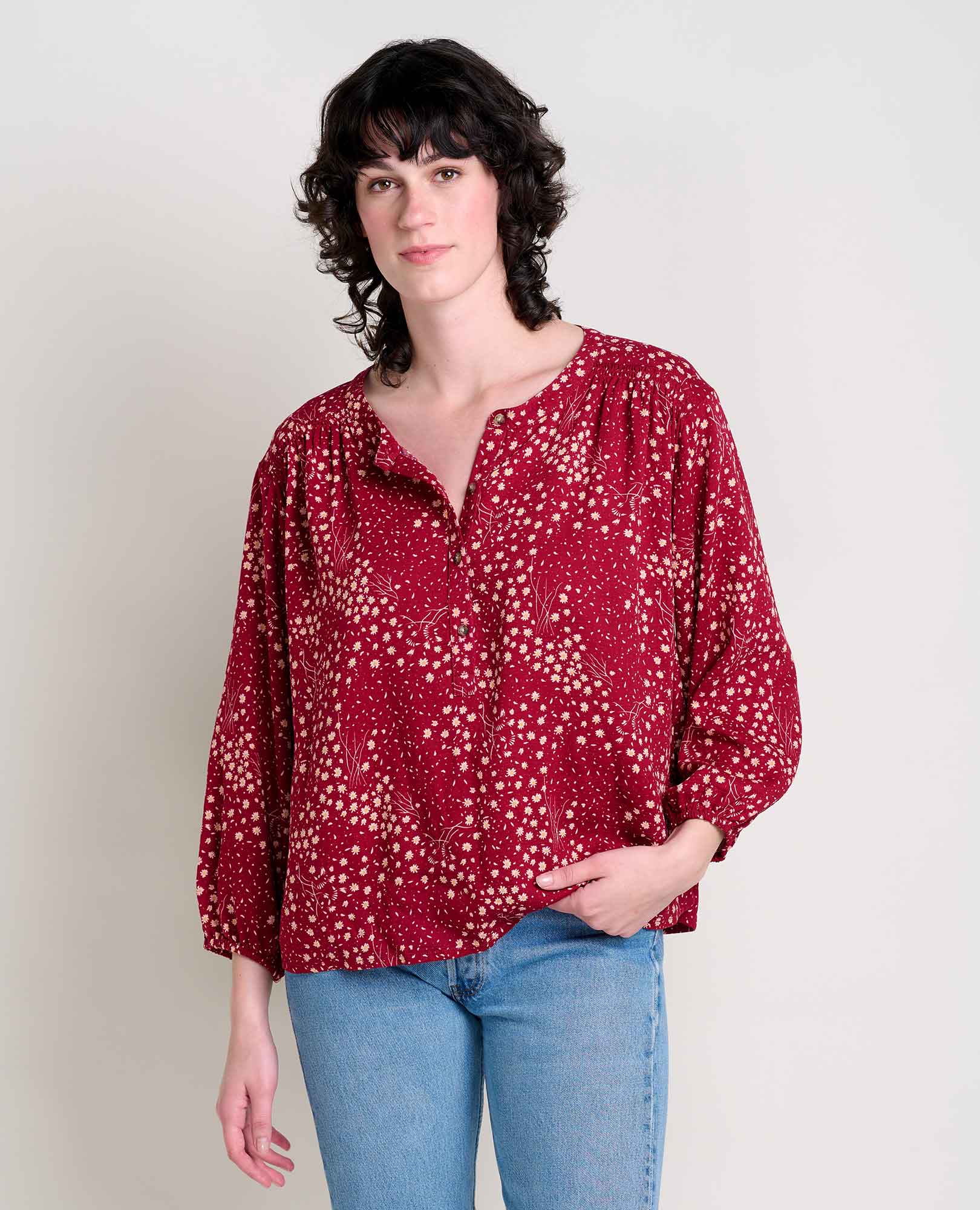 Berry Floral Print