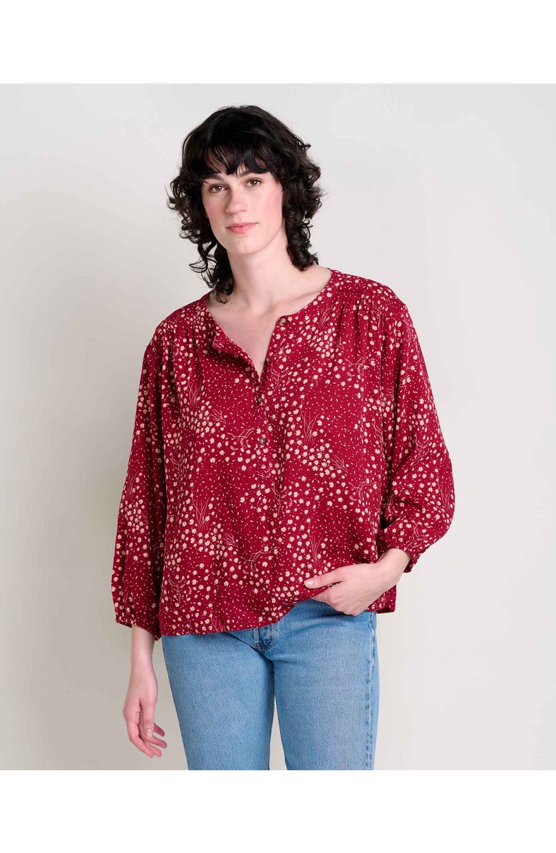 Toad & Co Manzana Long Sleeve Peasant Top, Main, color,