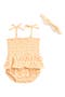 Smocked Bubble Bodysuit & Headband Set