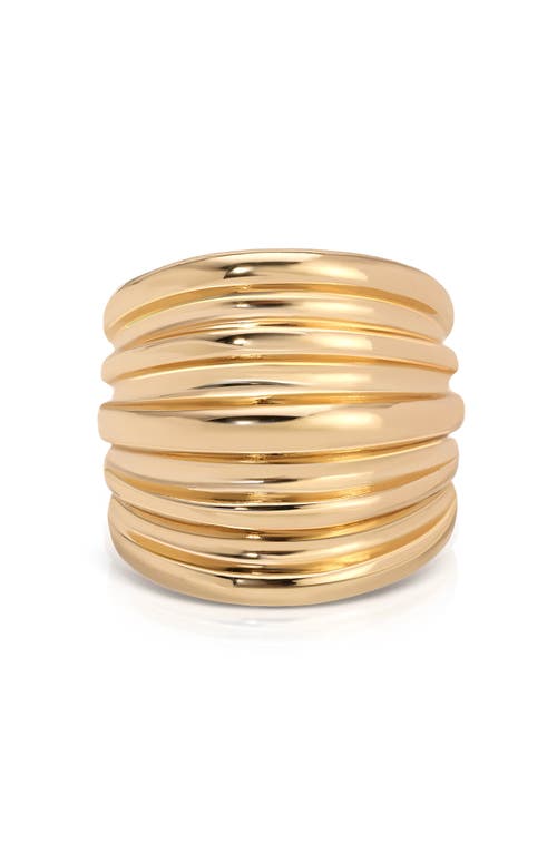 Ettika Stacked Band Ring In Gold