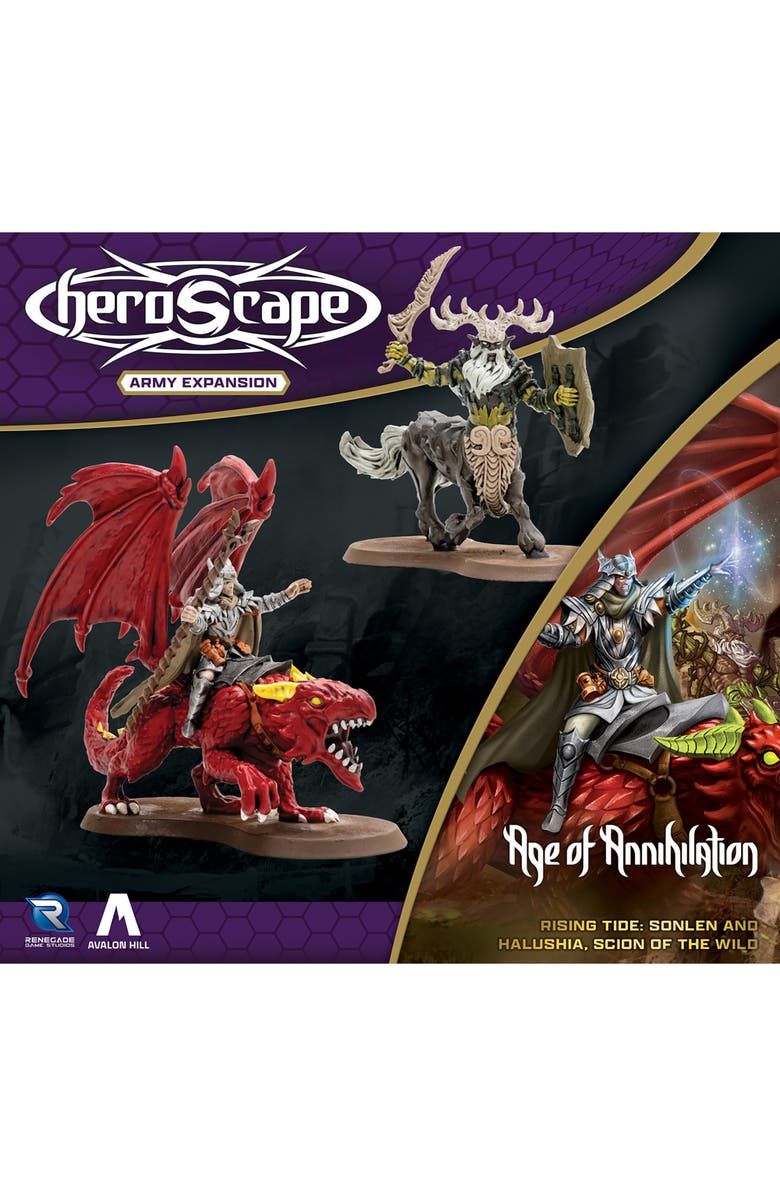Renegade Games Heroscape Rising Tide, Sonlen & Halushia Scion of the Wild, Alternate, color, Multicolored