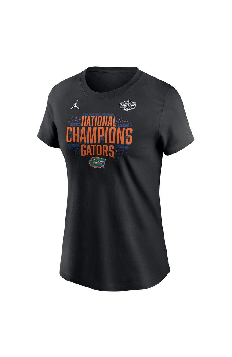 Jordan Brand Women's Jordan Brand  Black Florida Gators 2025 NCAA Men's Basketball National Champions Locker Room T-Shirt, Alternate, color, 