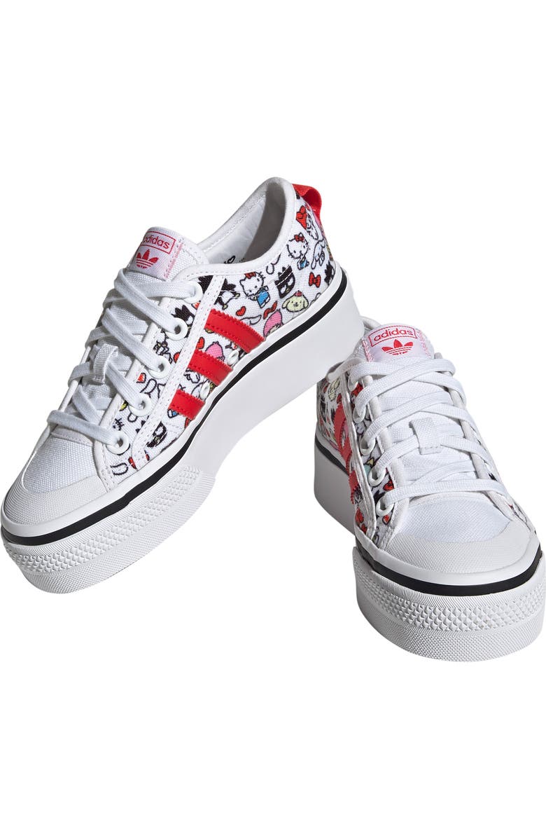 adidas Kids' x Hello Kitty Nizza Platform Sneaker, Alternate, color,