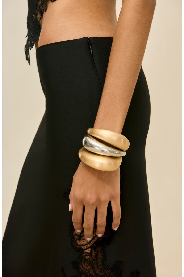 Analeia 3-Piece Cuff Set, Alternate, color, BRUSHED BRASS / ANTIQUE SILVER