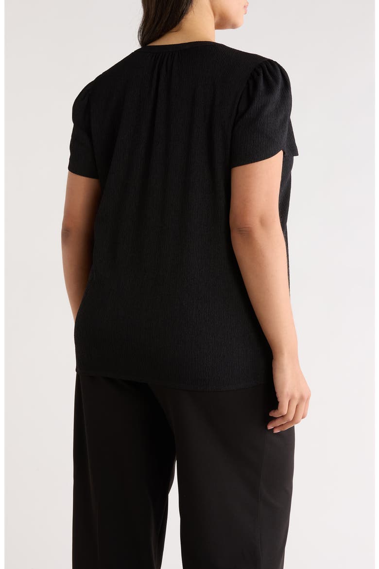 Tulip Sleeve Top, Alternate, color, ANNE BLACK