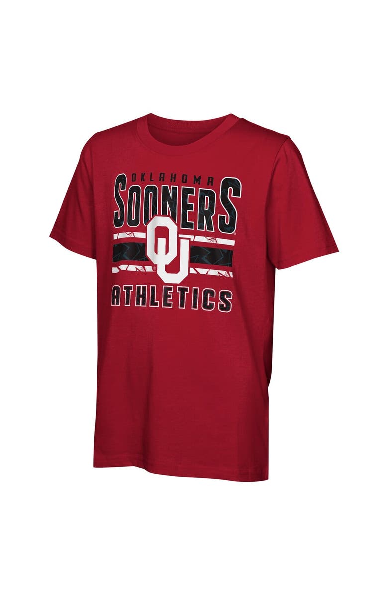 Outerstuff Youth Oklahoma Sooners In the Mix T-Shirt Combo Set, Alternate, color, Crimson
