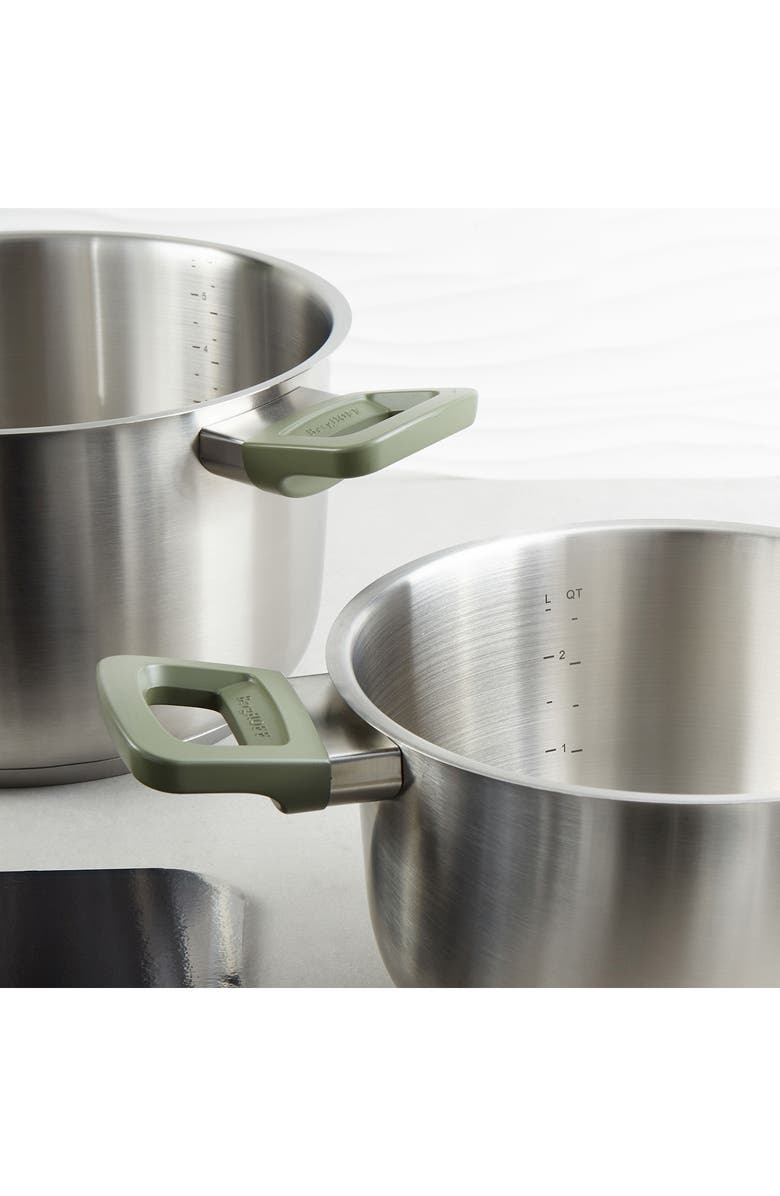 BergHOFF Leo Bolt 8-Piece Cookware Set, Alternate, color, Green