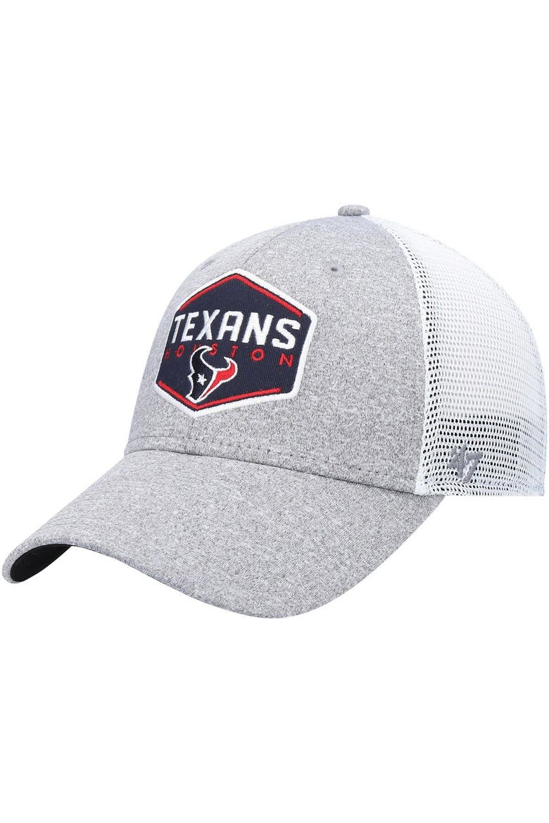 Men's '47 Heathered Gray/White Houston Texans Hitch Contender Flex Hat, Alternate, color, Heather Gray