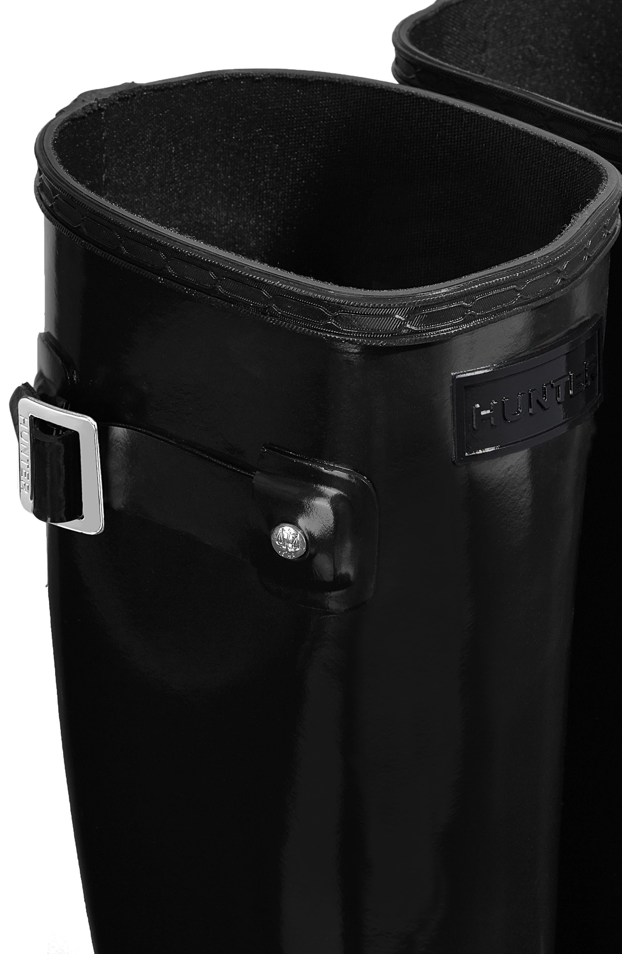 Hunter Original Refined High Gloss Waterproof Rain Boot, Alternate, color, 
