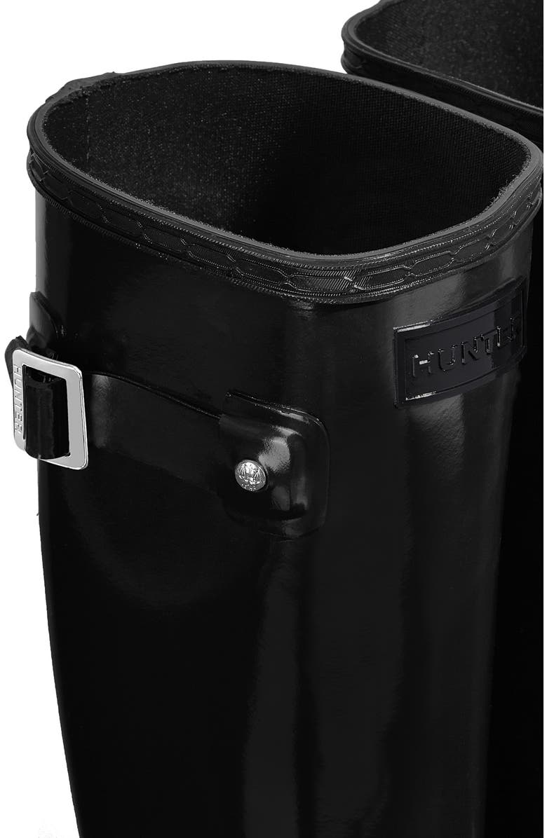 Hunter Original Refined High Gloss Waterproof Rain Boot, Alternate, color,