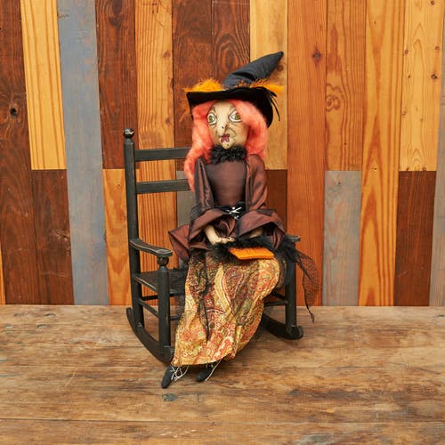 Gallerie Ii Elfreda Witch Joe Spencer Gathered Traditions Halloween Art Doll Figure In Multi