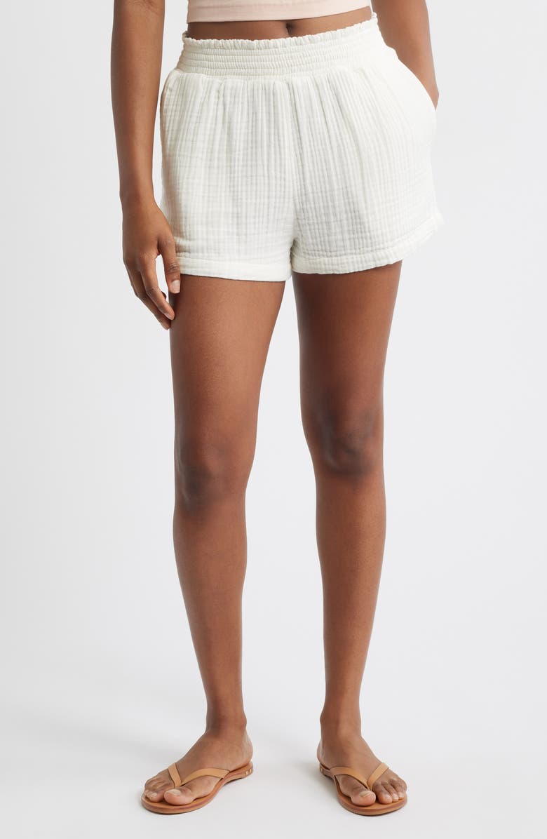 Billabong In the Waves Cotton Gauze Shorts, Main, color, 