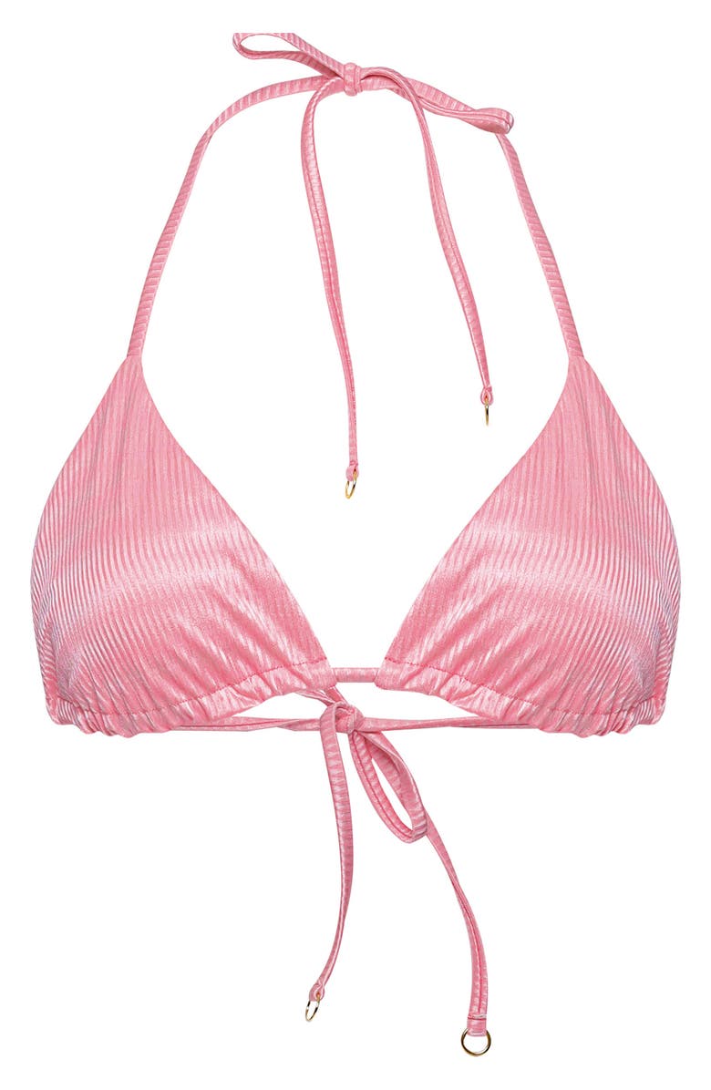 Maaji Balmy Reversible Bikini Top, Alternate, color, Bright Pink