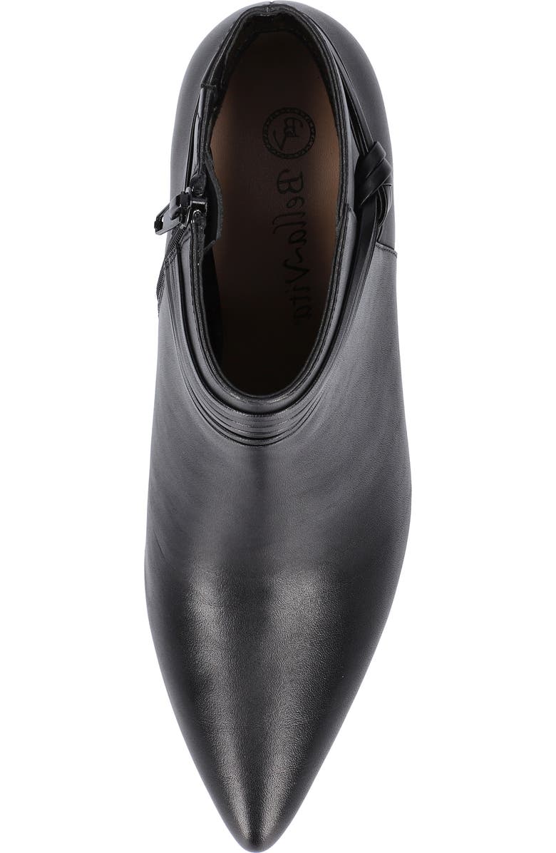 Bella Vita Jani Pointed Toe Bootie, Alternate, color, Black Leather