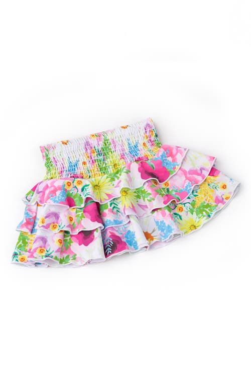 SHADE CRITTERS SHADE CRITTERS KIDS' WILDFLOWERS RUFFLE TIERED COVER-UP SKIRT